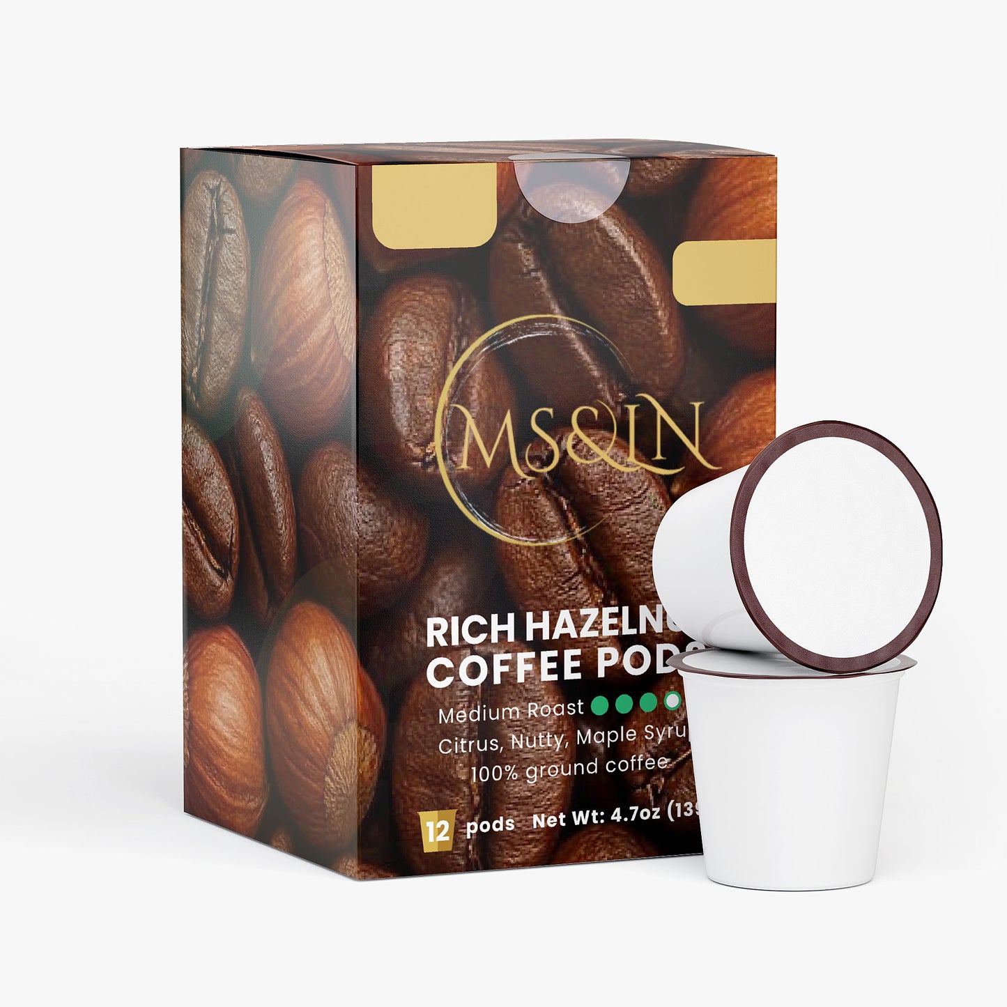 Rich Hazelnut Coffee Pods (Medium Roast)