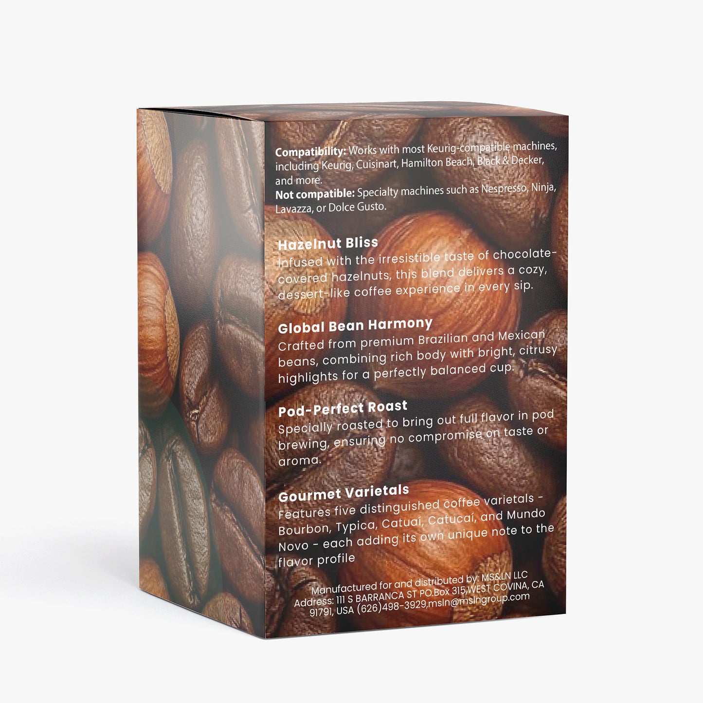 Rich Hazelnut Coffee Pods (Medium Roast)