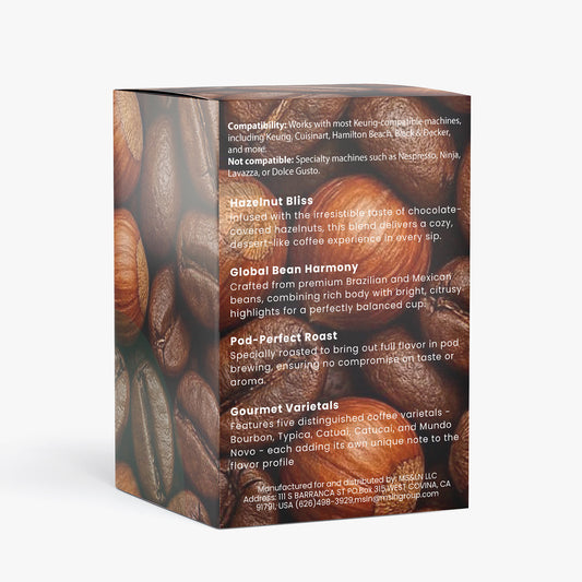 Rich Hazelnut Coffee Pods (Medium Roast)