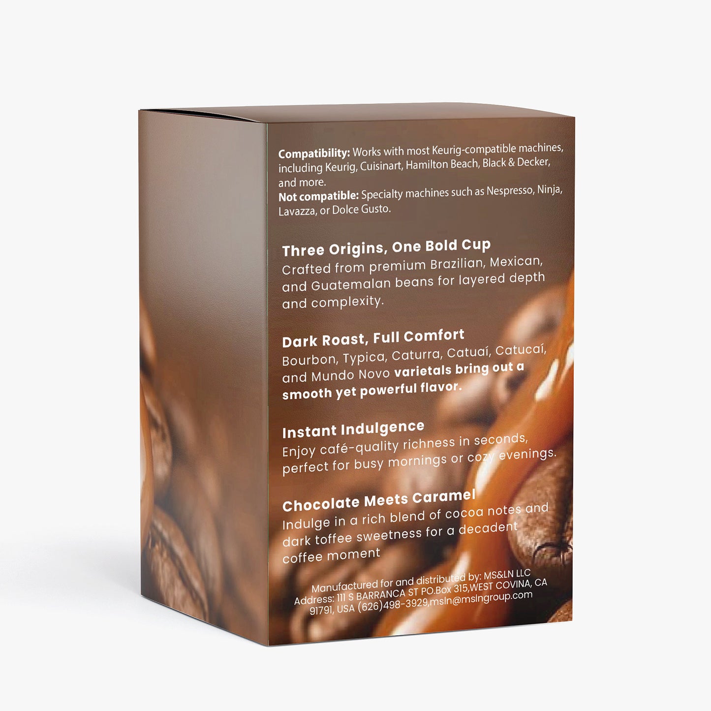 Molten Caramel Coffee Pods (Dark Roast)